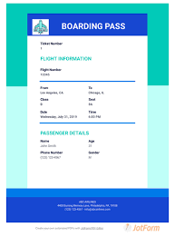 A boarding pass is a necessary requirement to board your flight. Boarding Pass Template Pdf Templates Jotform