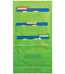 File Folder Storage Lime Pocket Chart By Carson Dellosa