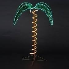outdoor lighted rope light palm tree 4