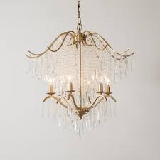 Traditional Beaded Chandelier Pendant Light 6 8 Lights Crystal Suspension Lamp In Gold For Living Room Beautifulhalo Com