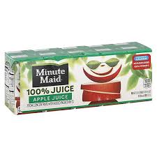 minute maid apple juice 100 juice 6 oz