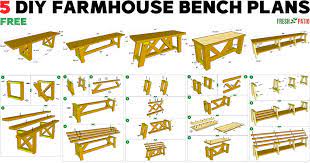 5 Diy Farmhouse Bench Plans Free