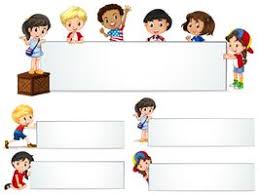 kids banner vector art icons and