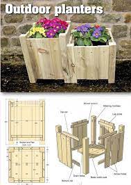 Outdoor Planters Woodworking Projects