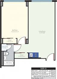 studio and one bedroom floor plans at