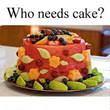 I'm about to show just how simple it is to make this. What A Refreshing Idea Fruit Recipes Fruit Cake Fresh Fruit Cake