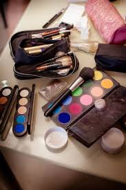 female makeup kit stock photo by