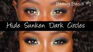 how to cover sunken dark under eyes