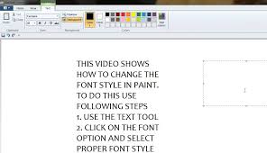 How To Change Font Style In Ms Paint