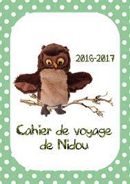 Page de garde du carnet de voyage de Nidou - La classe de Jenny