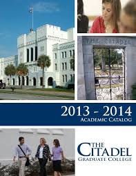 academic catalog the citadel