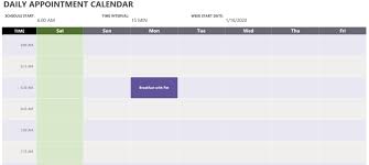 You can use this template to keep track of shift timings on various days. Daily Appointment Calendar Template Excel Templates