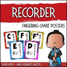 Bright Soprano Recorder Fingering Charts In A Rainbow Of Colors