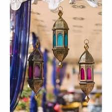 Color Glass Decorative Moroccan Hanging