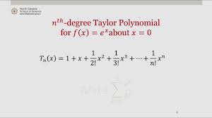 taylor polynomial for e x about x 0