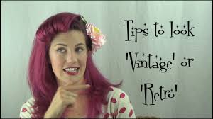 how to look vine or retro hair