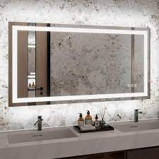 rectangle led mirror toolkiss shape rectangle size 60 x 36