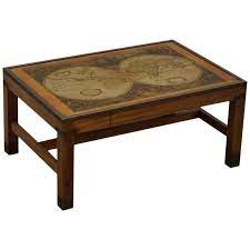 Lovely Vintage World Map Coffee Table