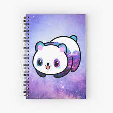 Cahier à spirale for Sale avec l'œuvre « Kawaii Galactic Mighty Panda » de  l'artiste EuGeniaArt | Redbubble