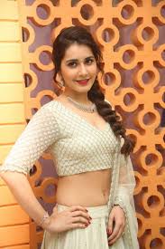 Rashi Khanna Hip Navel Show Photos In White Lehenga Choli - Actress Doodles