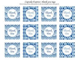 The most common baby boy thank you material is paper. Cupcake Express Free Printables Baby Thank You Tags Thank You Printable