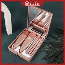 mini makeup brush kit 5 in 1 with case