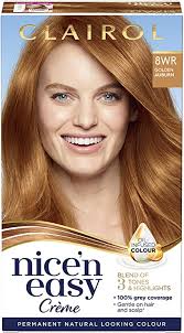 Discover clairol nice'n easy crème, a natural looking permanent home hair colour, with a blend of 3 tones and highlights and conditioners at every step. Clairol Nice N Easy Creme Natural Looking Oil Infused Permanent Hair Dye 8wr Golden Auburn 177 Ml Amazon Co Uk Beauty