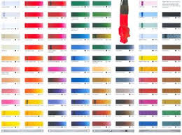 Ara Acrylic Paint Printed Colour Chart In 2019 Paint