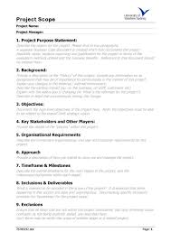 Research writing is a very serious business; 43 Project Scope Statement Templates Examples á… Templatelab
