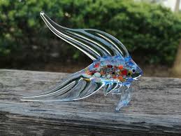 Hand Blown Fish Figurine Fish Ornament