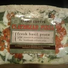 fresh basil pesto flatbread pizza