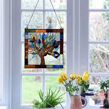 Multi Stained Glass Mystical World Tree