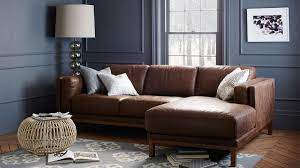 dekalb 2 piece leather sectional sofa