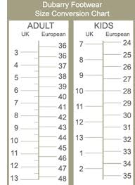 Dubarry Additional Sizing