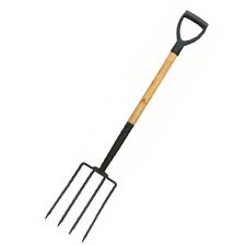 Digging Fork With Wooden Handle