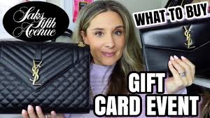 saks fifth avenue gift card event