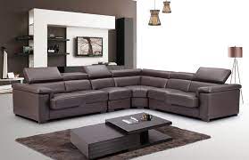 leather l shape sectional