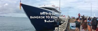 how to go from bangkok to koh samui