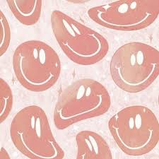 brown smiley faces fabric wallpaper