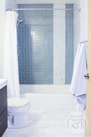 Marble And Glass Tile Bathroom Makeover
