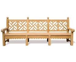 Chiswick Teak Chinese Chippendale Bench