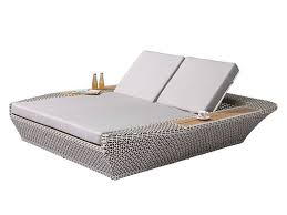 Evian Modern Outdoor Double Chaise Lounge