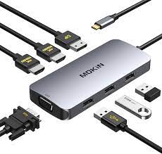 usb c to dual hdmi adapter 7 in 1
