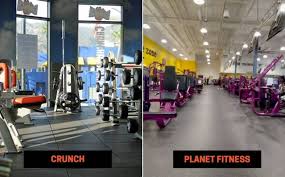crunch fitness vs planet fitness