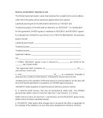 Rental Application Forms Lease Agreement Templates Free
