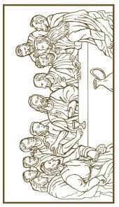 Luminous mysteries rosary coloring pages the. Last Supper Coloring Page