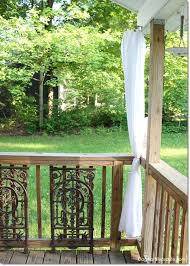 Diy Porch Curtains Made With 10 Shower