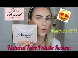 too faced natural face palette