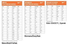 Shoe Size Conversion Chart In Grade School Shoes Size Chart