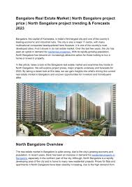 ppt bangalore real estate market